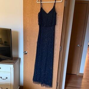 Adrianna Papell Midnight Blue Maxi Dress